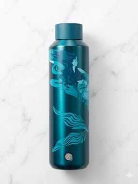 Starbucks 2023 Mermaid Siren Teal Water Bottle 20oz NWT